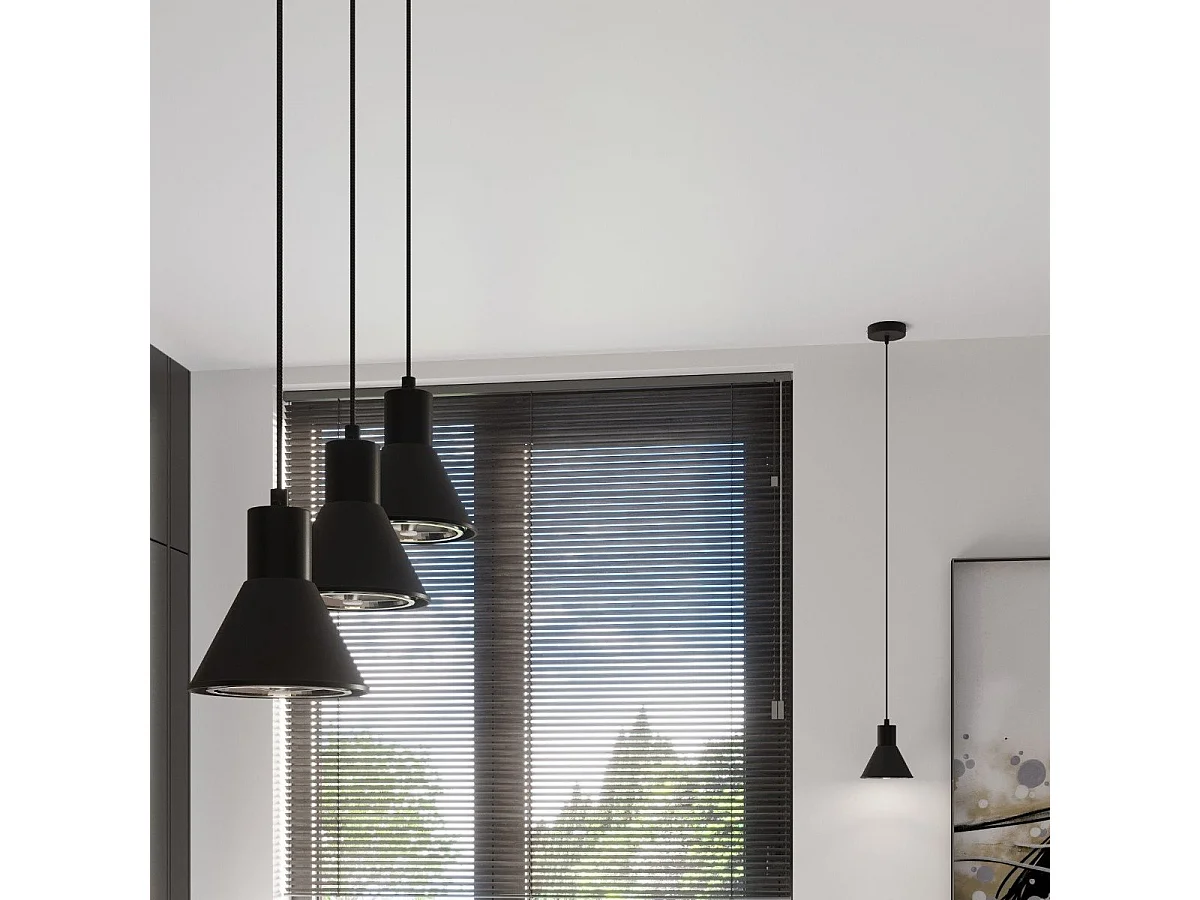 Lampe suspendue TALEJA 1 noir [ES111]