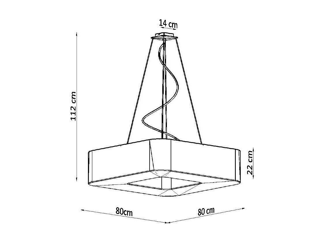 Lustre Sunny 80 blanc