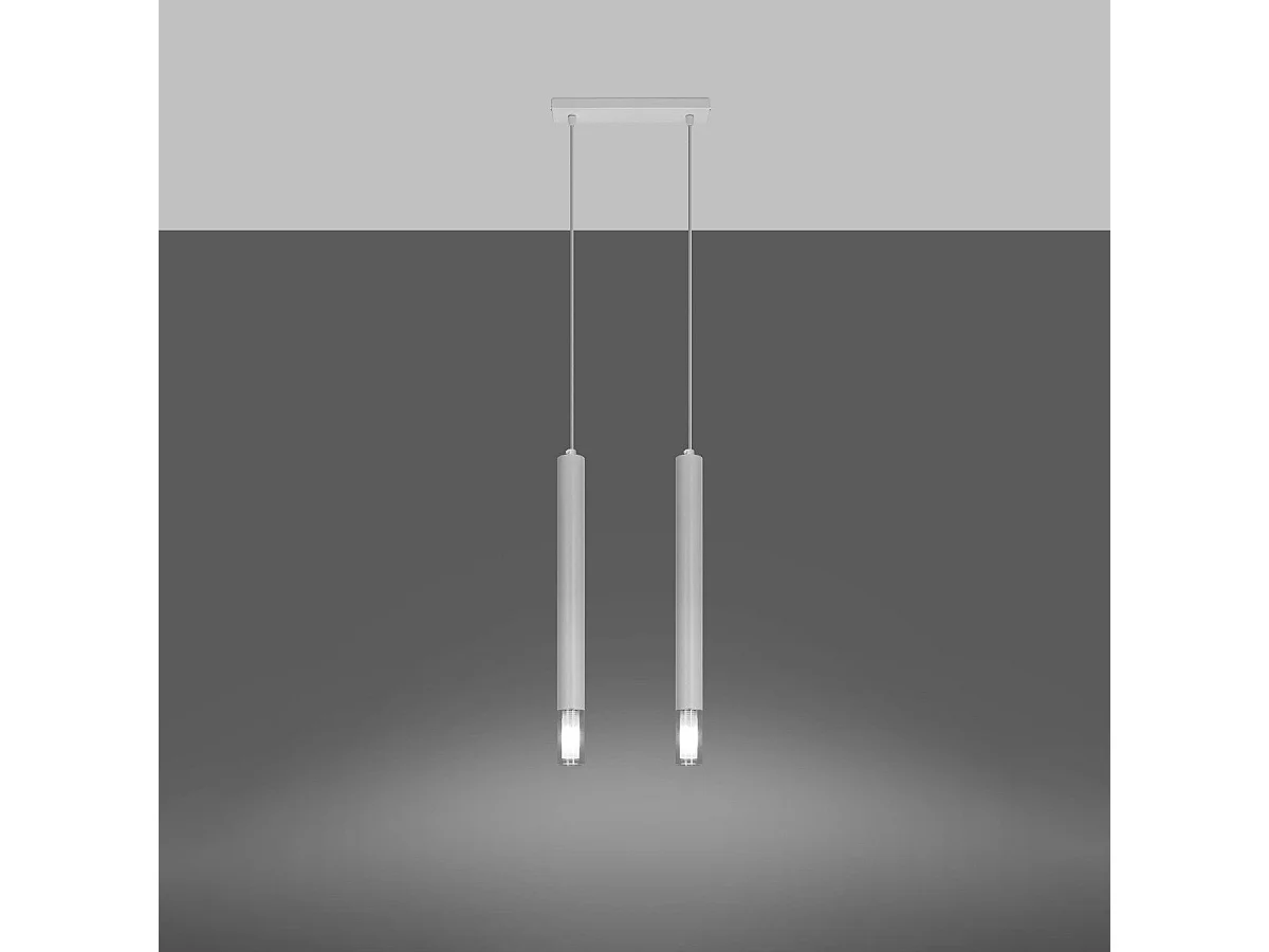 Lampe suspendue Ziva 2 blanc