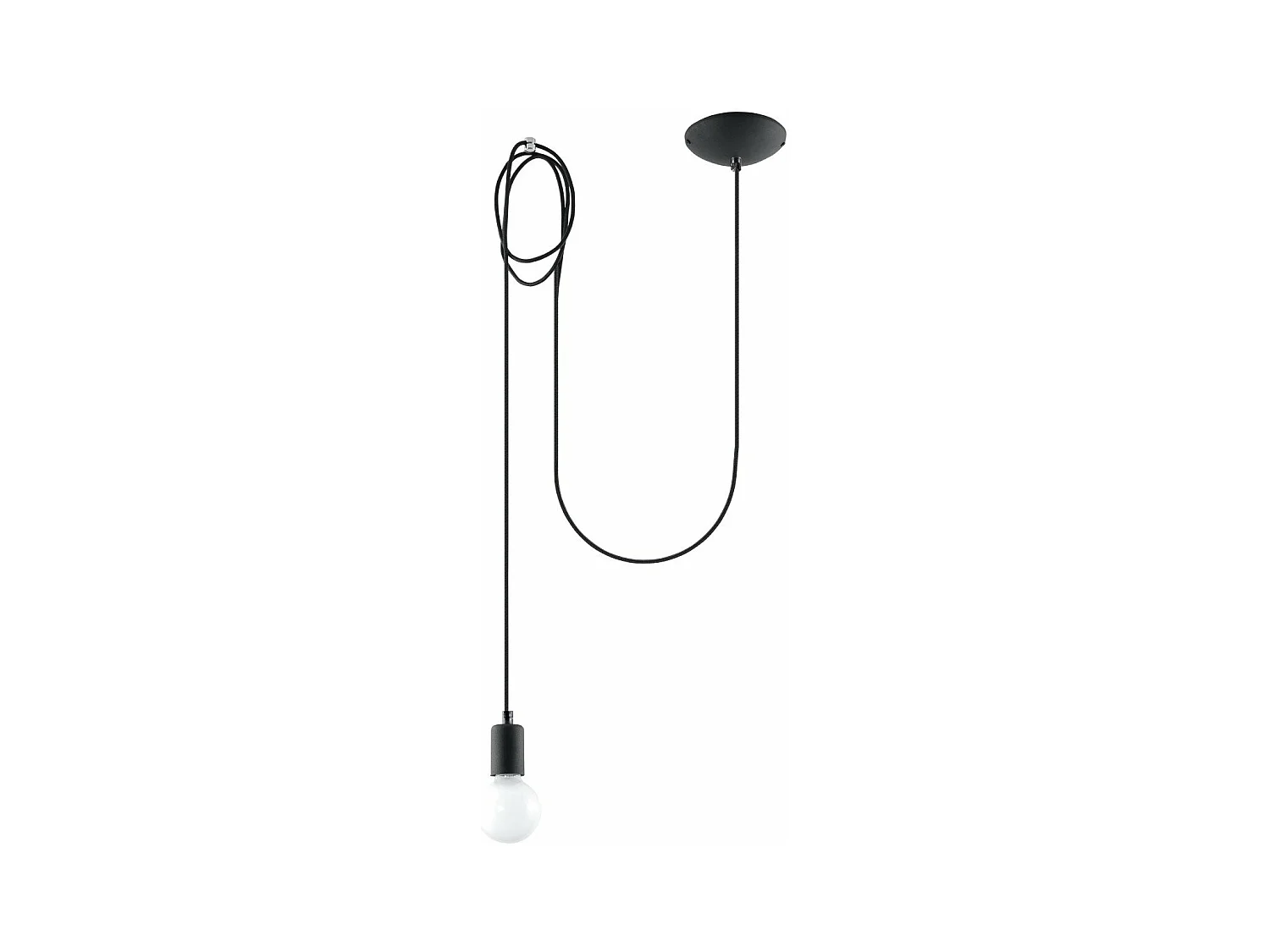 Lampe suspendue Electra 1 noir