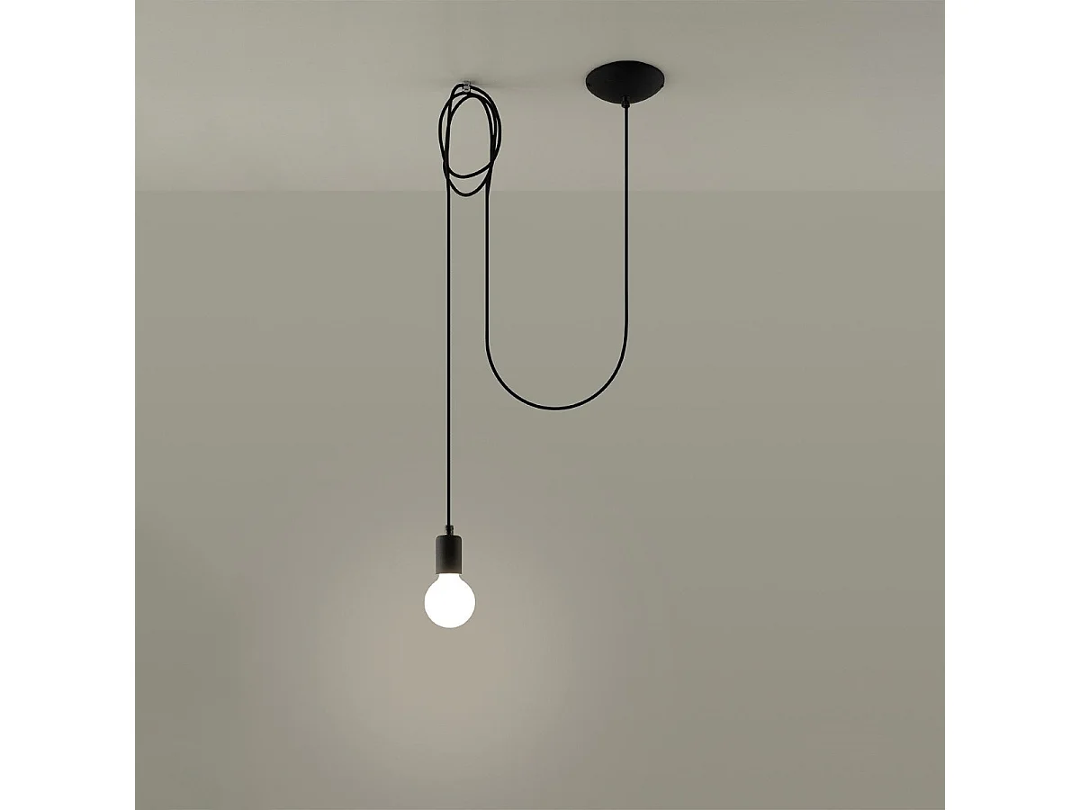 Lampe suspendue Electra 1 noir
