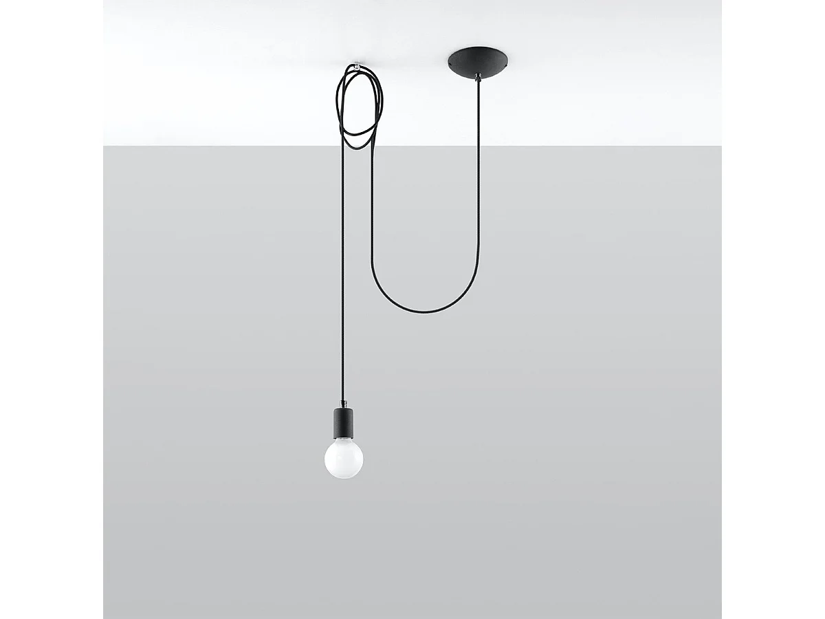 Lampe suspendue Electra 1 noir