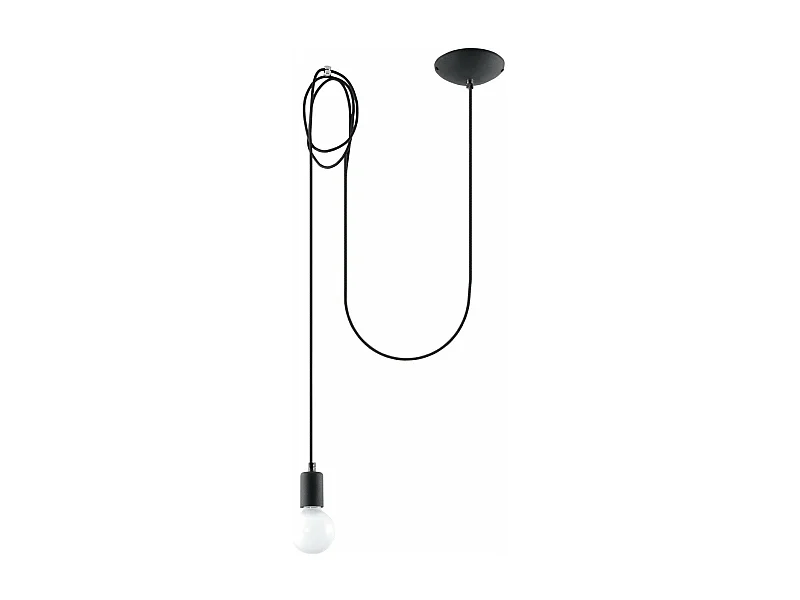 Lampe suspendue Electra 1 noir