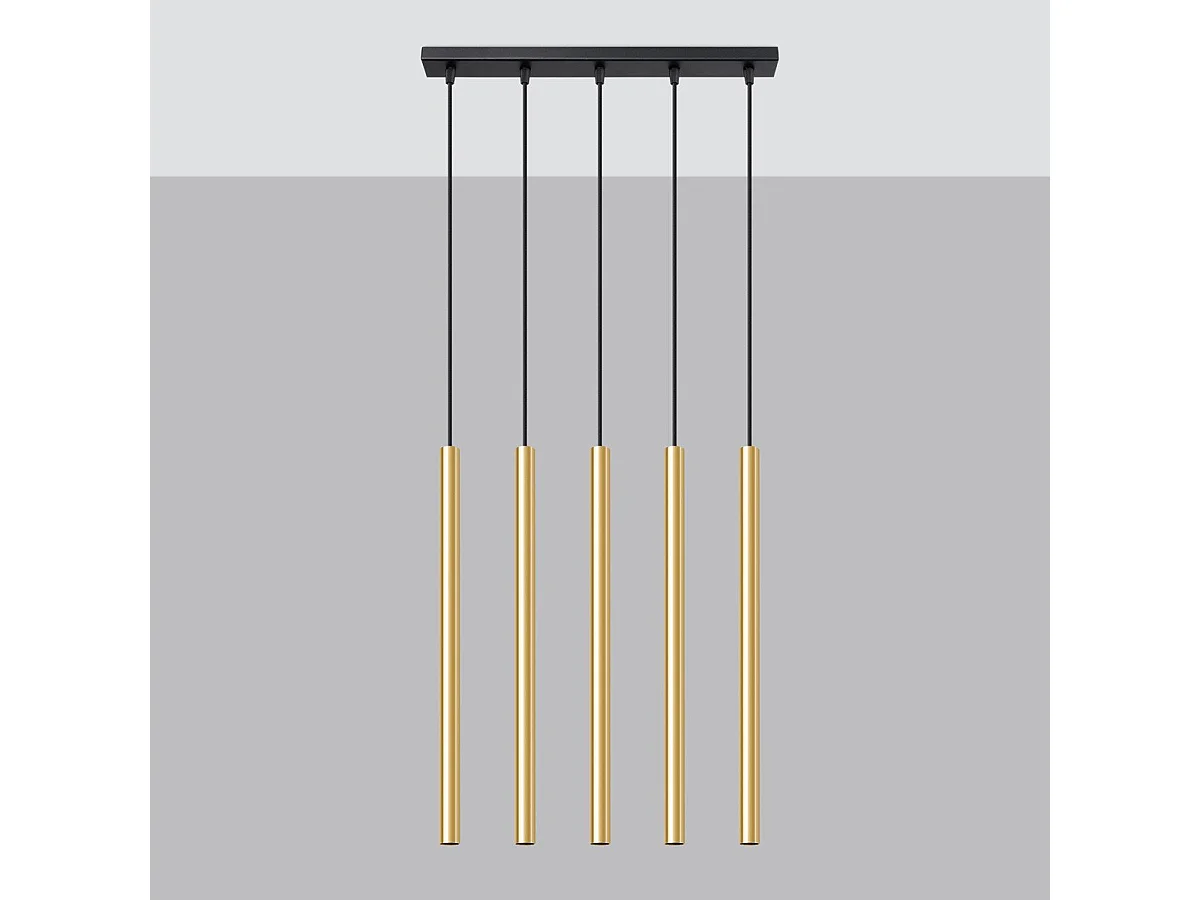 Lampe pendante Novastel 5L or poli