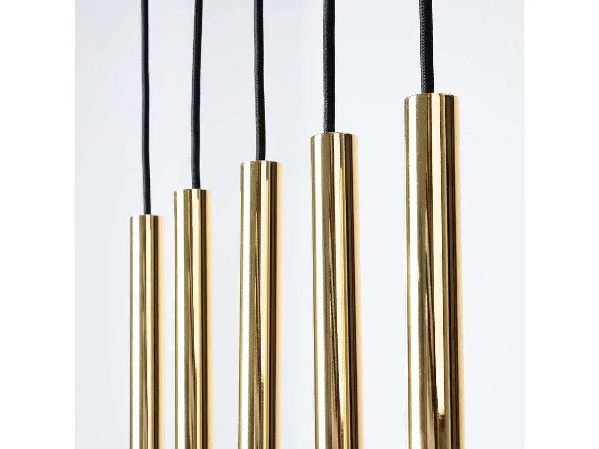 Lampe pendante Novastel 5L or poli