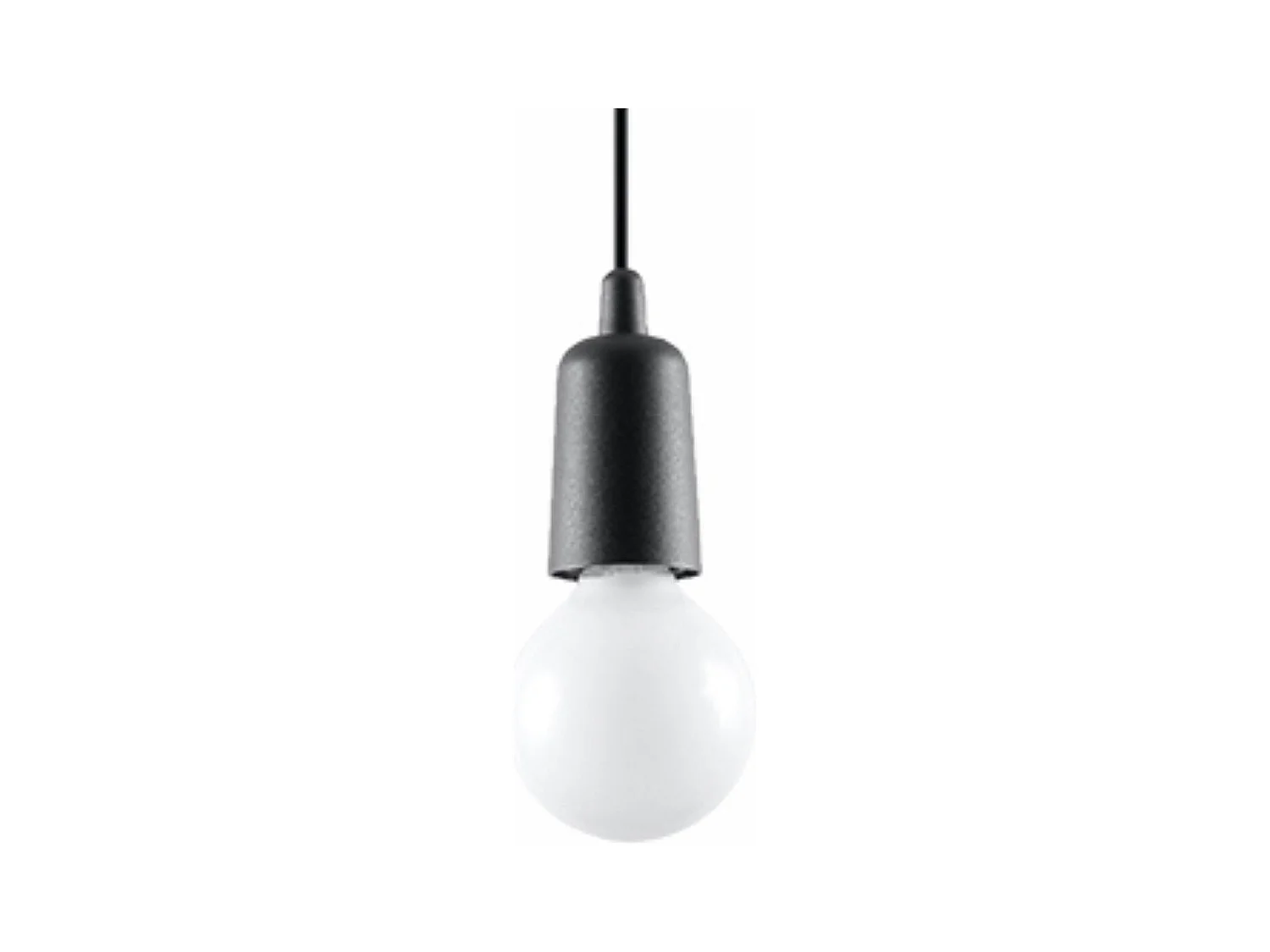 Lampe pendante Dione 1 noir