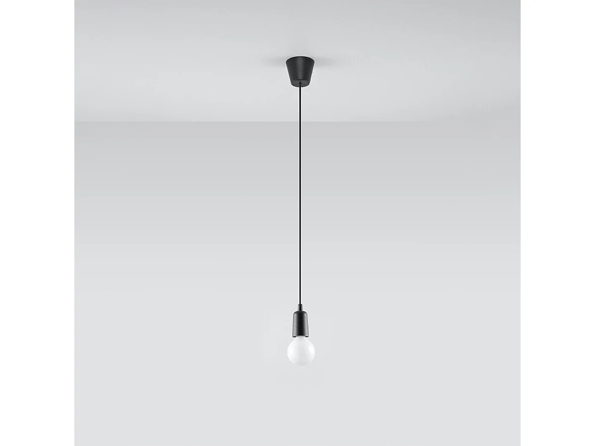 Lampe pendante Dione 1 noir