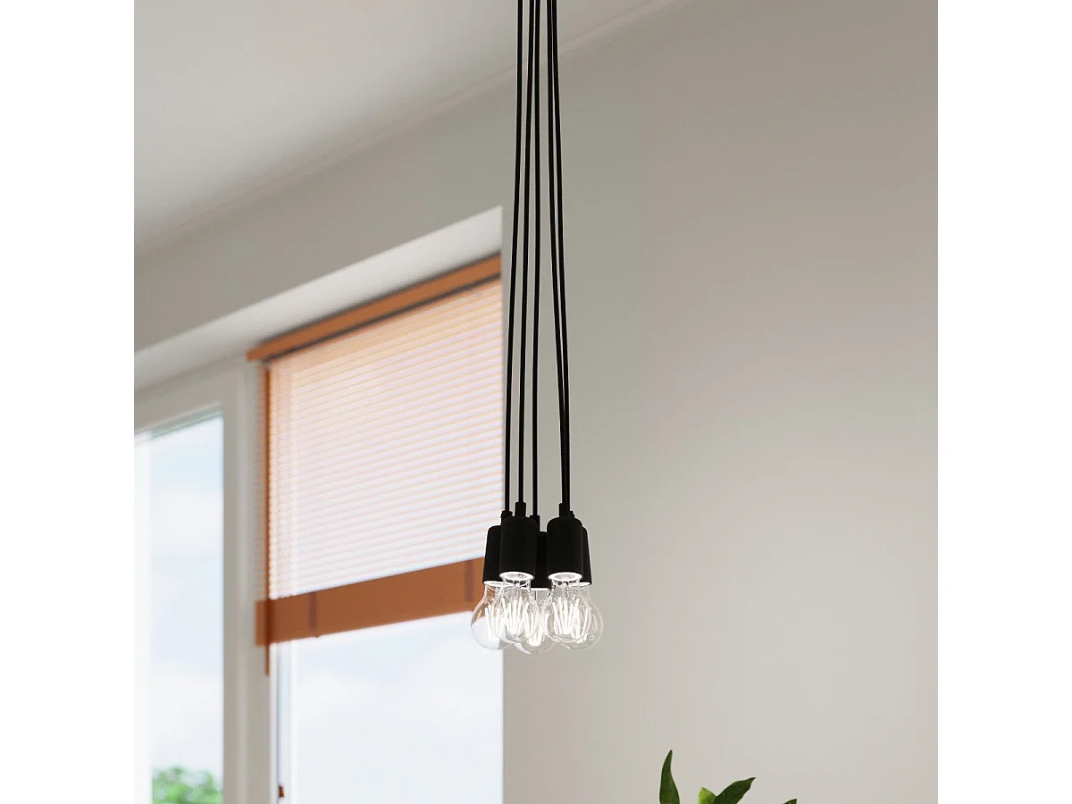 Lampe pendante Dione 1 noir