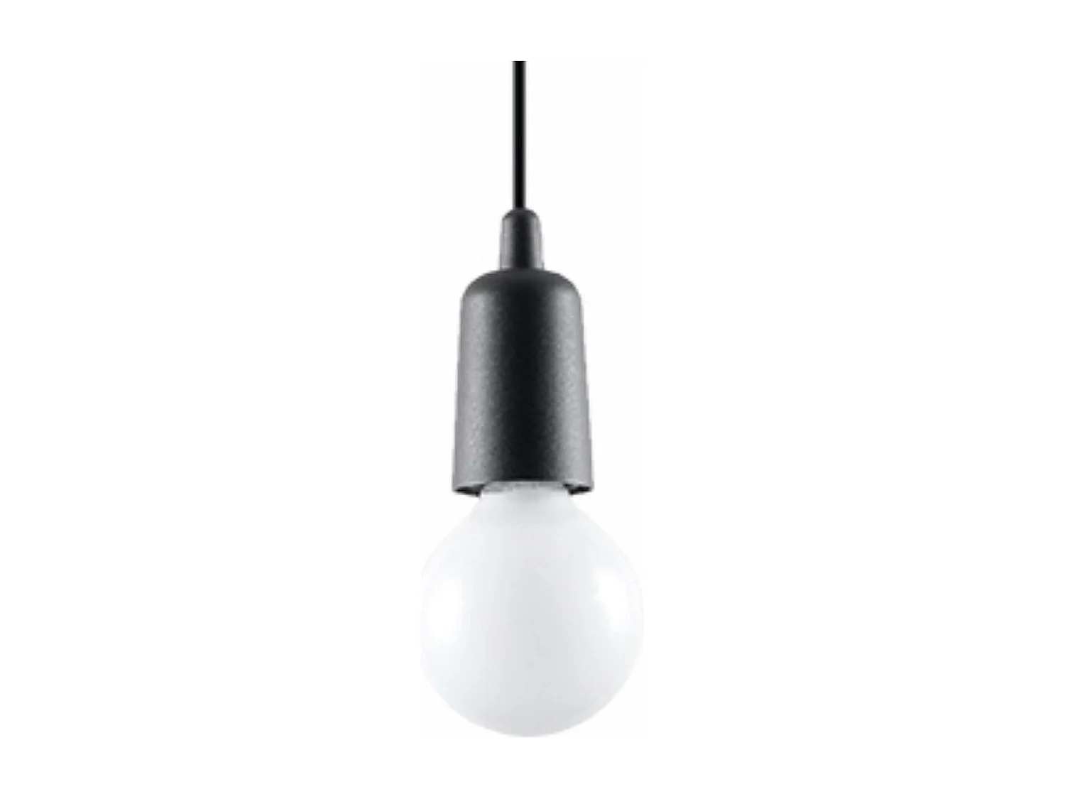 Lampe pendante Dione 1 noir