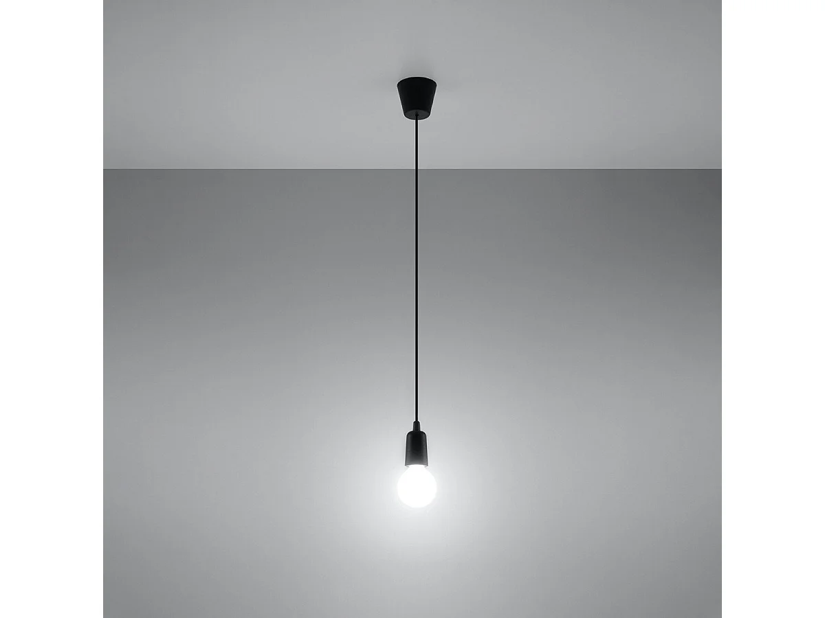 Lampe pendante Dione 1 noir
