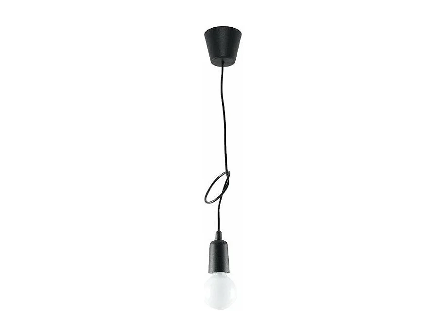 Lampe pendante Dione 1 noir