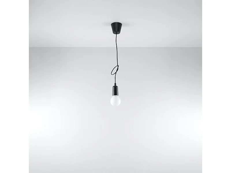 Lampe pendante Dione 1 noir