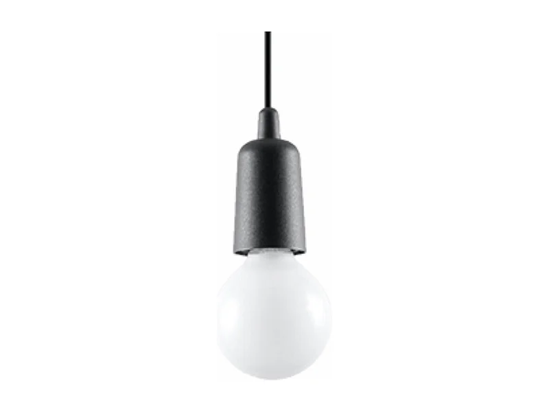 Lampe pendante Dione 1 noir