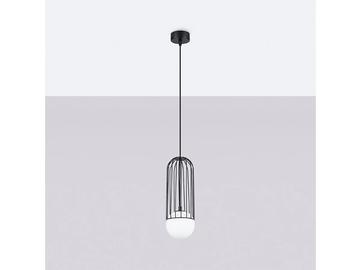 Lampe suspendue Borealys 1 noir