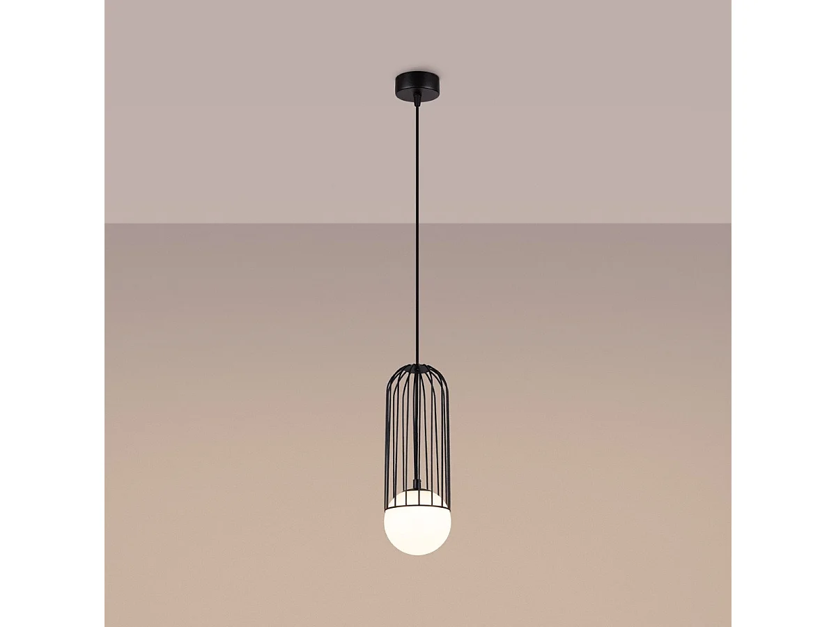 Lampe suspendue Borealys 1 noir