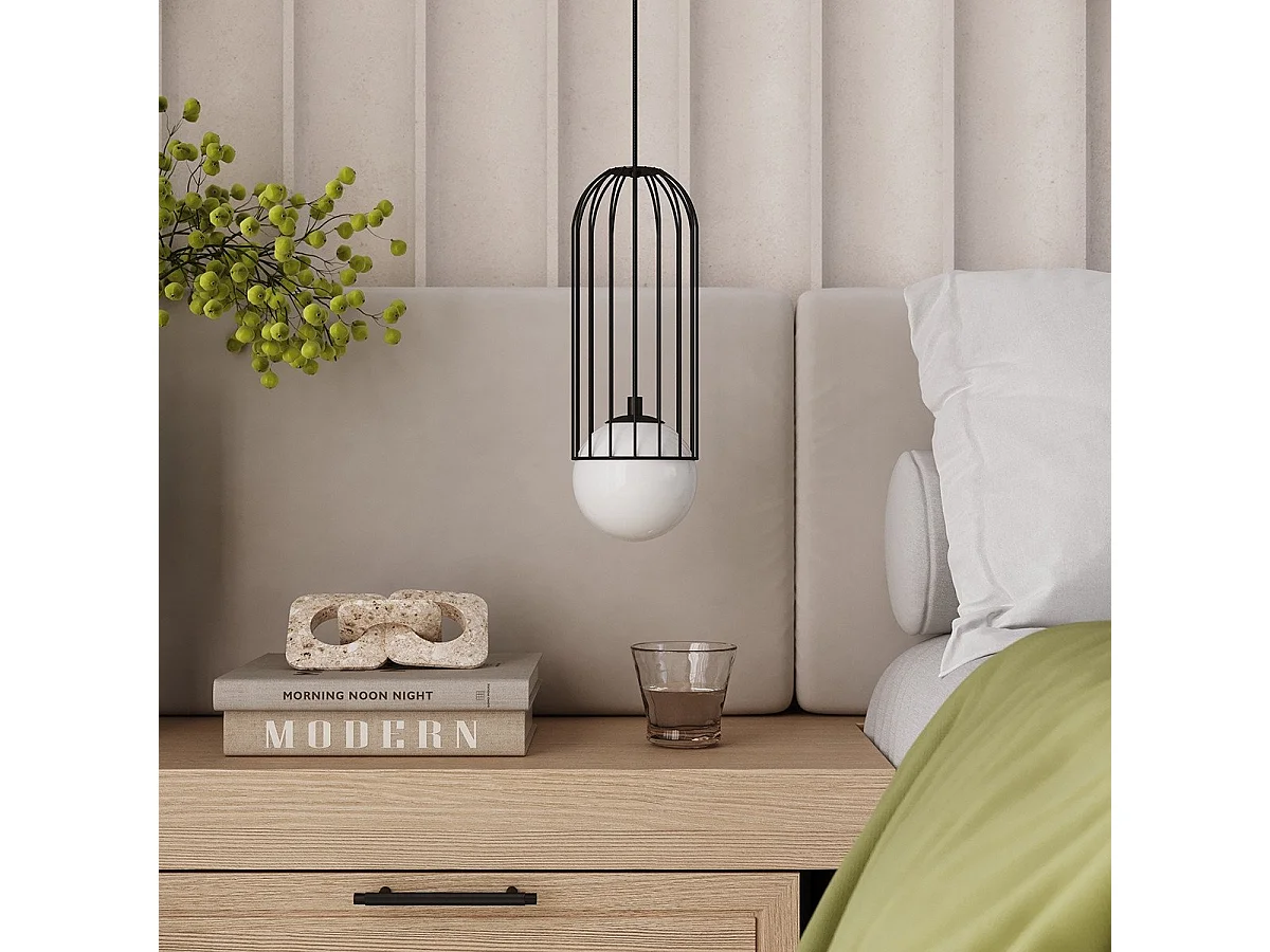 Lampe suspendue Borealys 1 noir