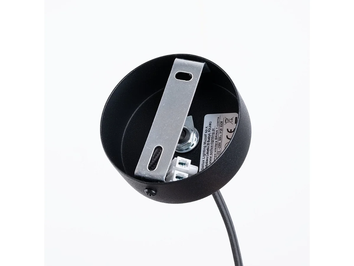 Lampe suspendue Borealys 1 noir