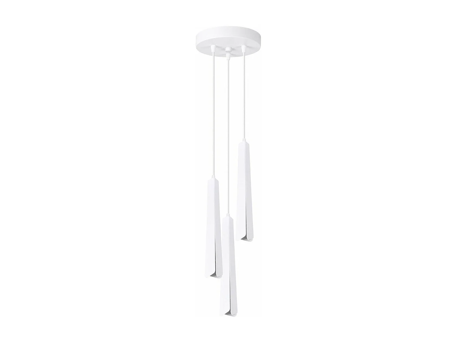 Lampe suspendue Prismatica 3P blanc