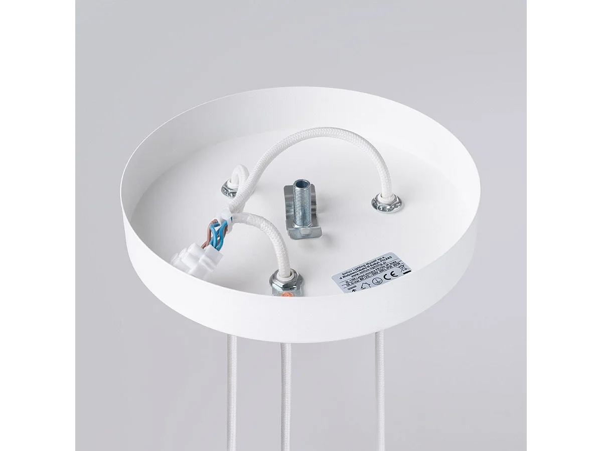 Lampe suspendue Prismatica 3P blanc