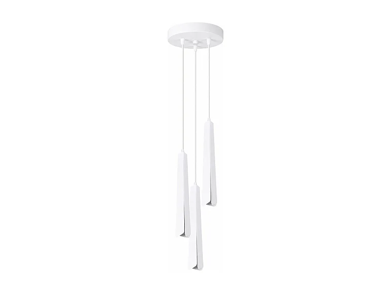Lampe suspendue Prismatica 3P blanc