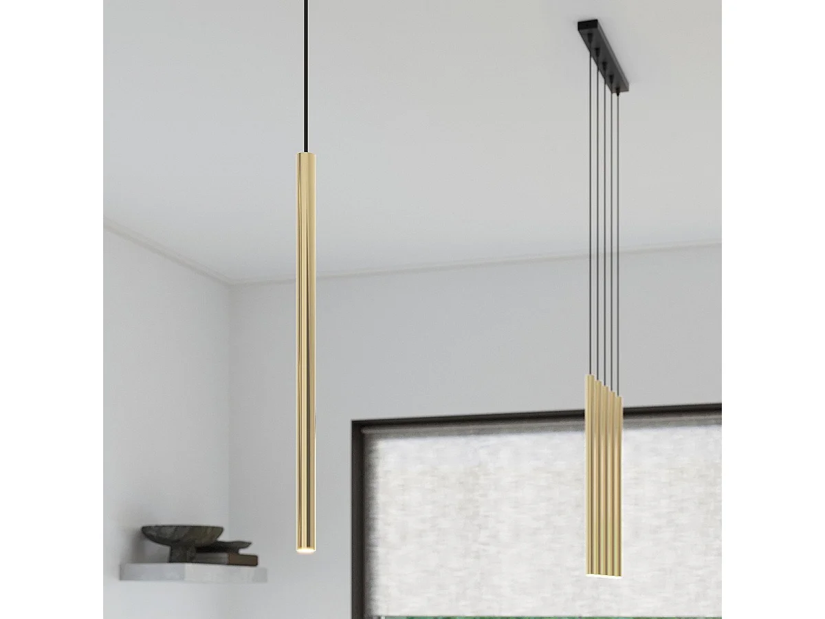 Lampe suspendue Novastel 1 or poli