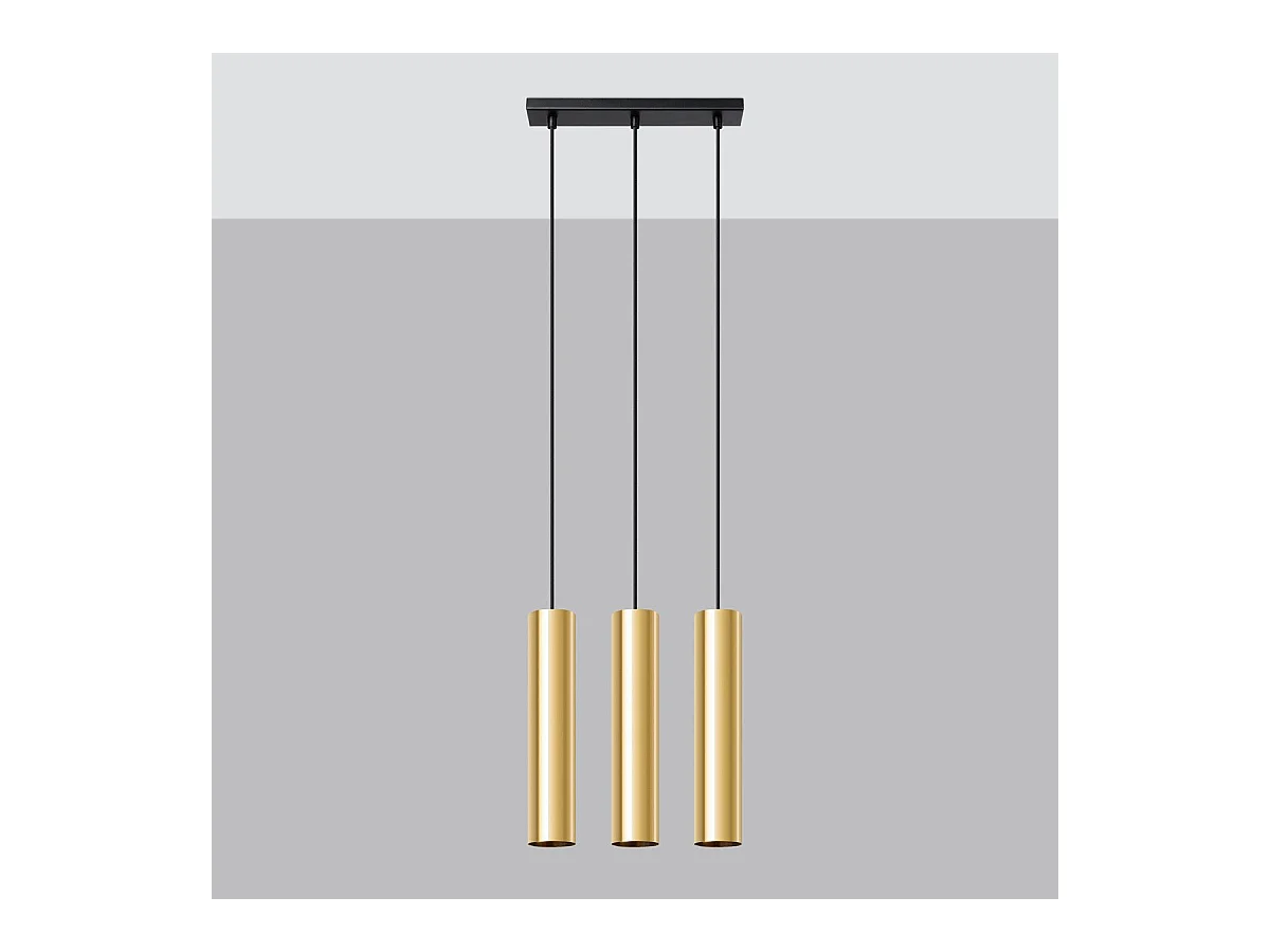 Lampe pendante Luminis 3 or poli