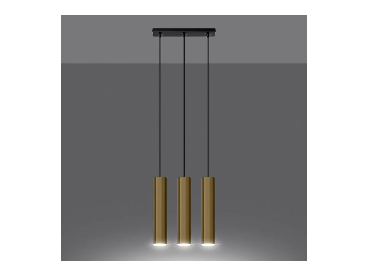 Lampe pendante Luminis 3 or poli