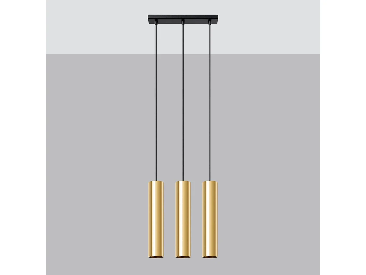 Lampe pendante Luminis 3 or poli