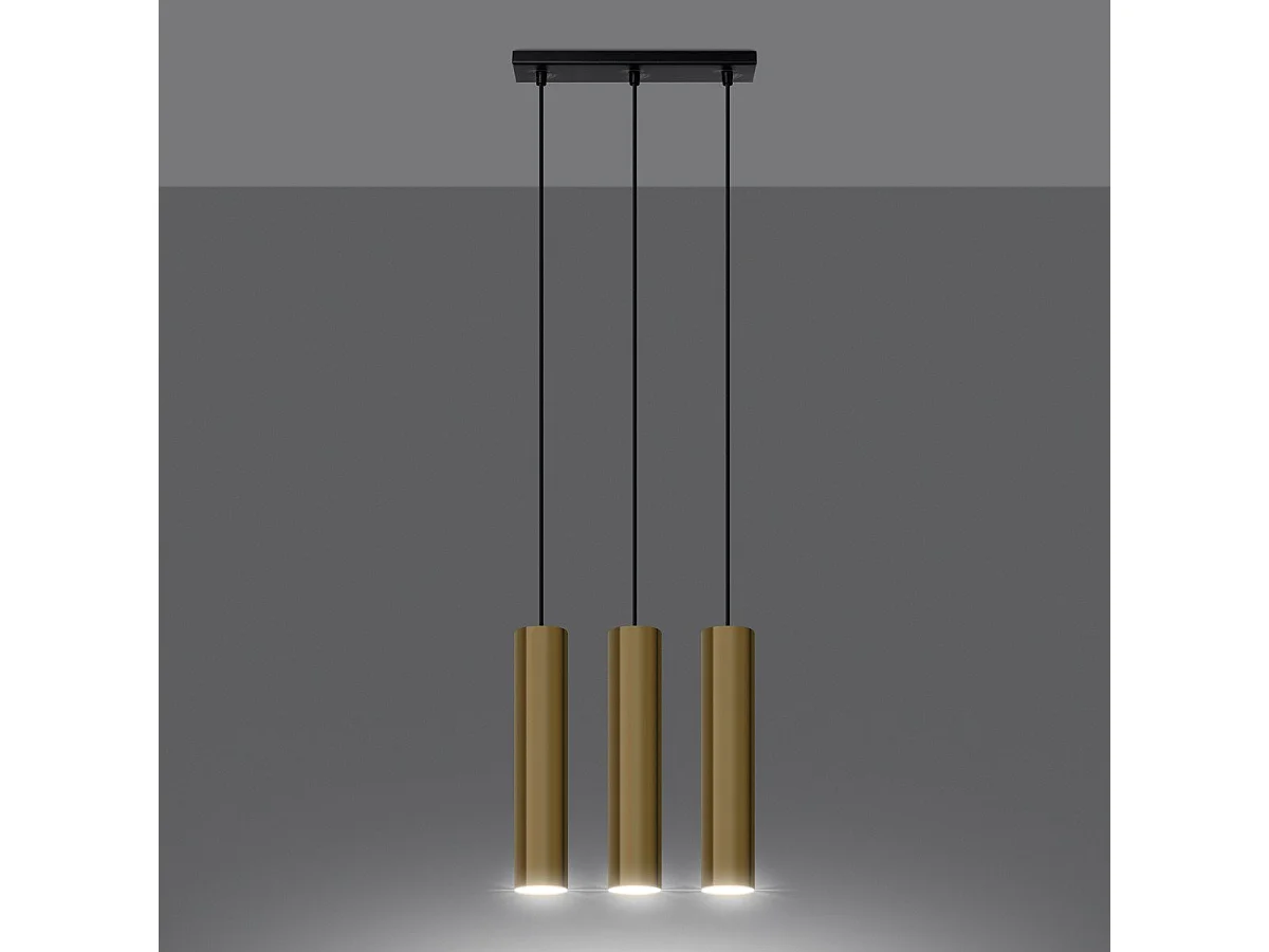 Lampe pendante Luminis 3 or poli