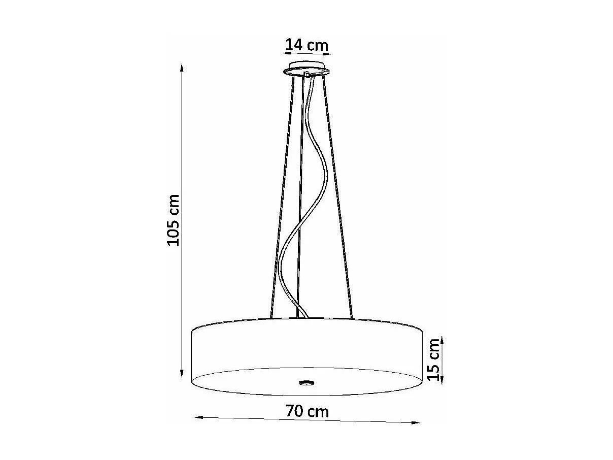Lustre Aspidiske 70 blanc