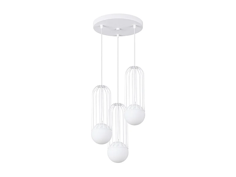 Lampe suspendue Borealys 3P blanc