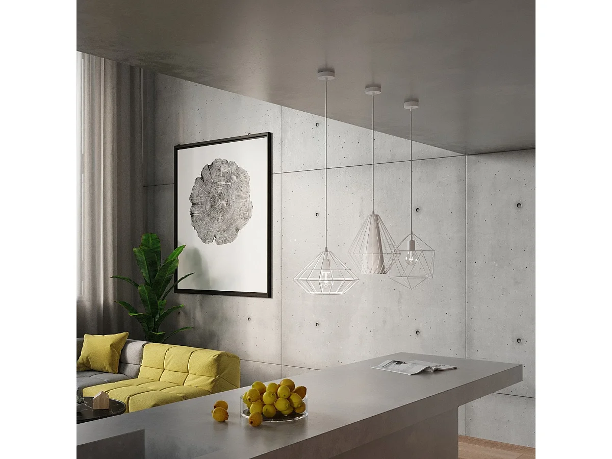 Lampe pendante Luxor blanc