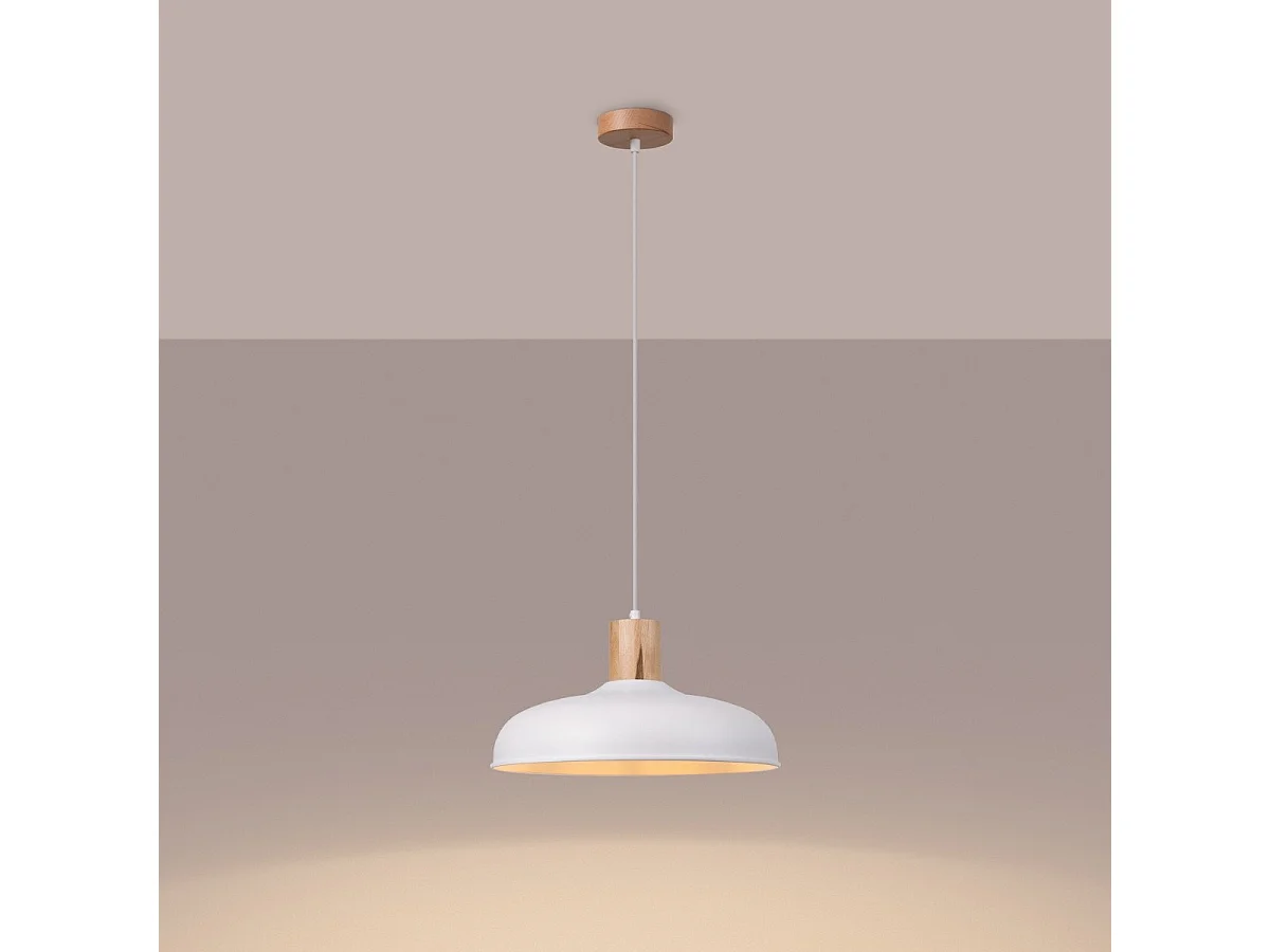 Lampe suspendue Indus blanc