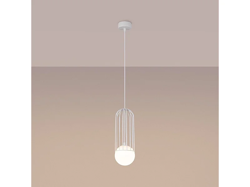 Lampe suspendue Borealys 1 blanc