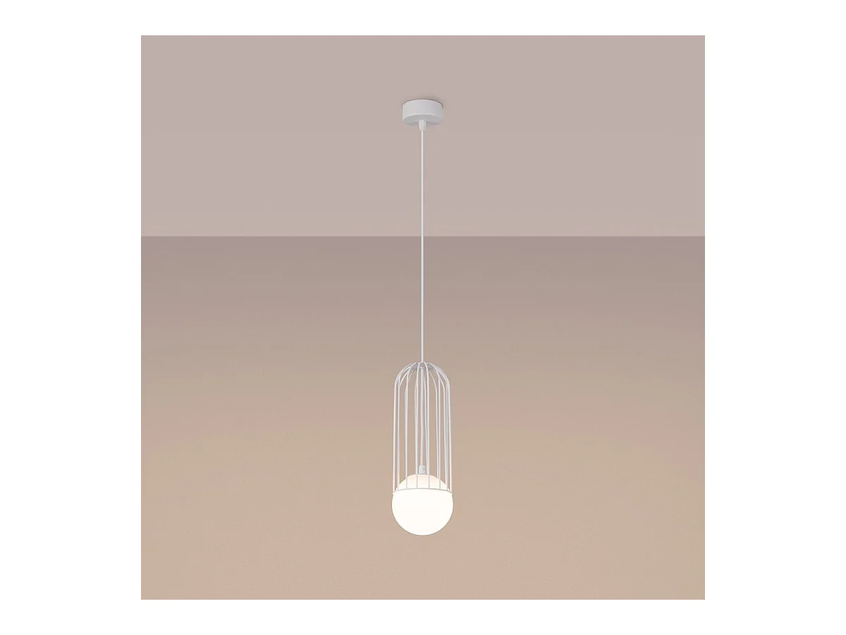 Lampe suspendue Borealys 1 blanc