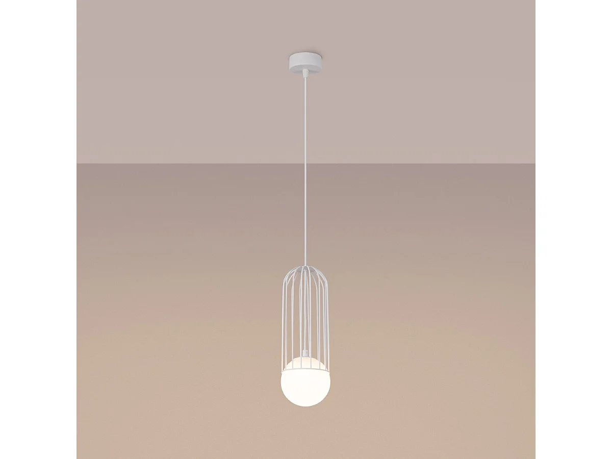 Lampe suspendue Borealys 1 blanc