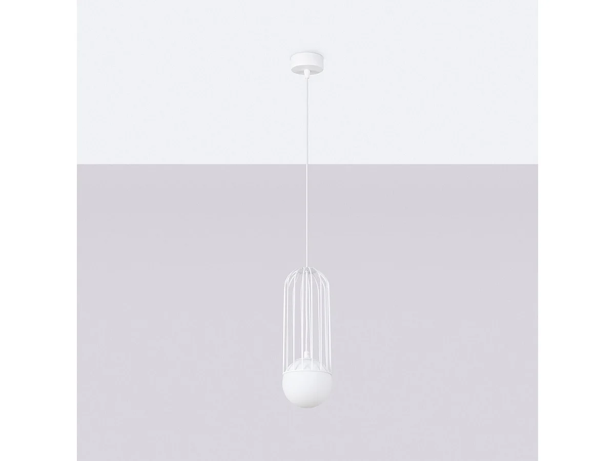 Lampe suspendue Borealys 1 blanc