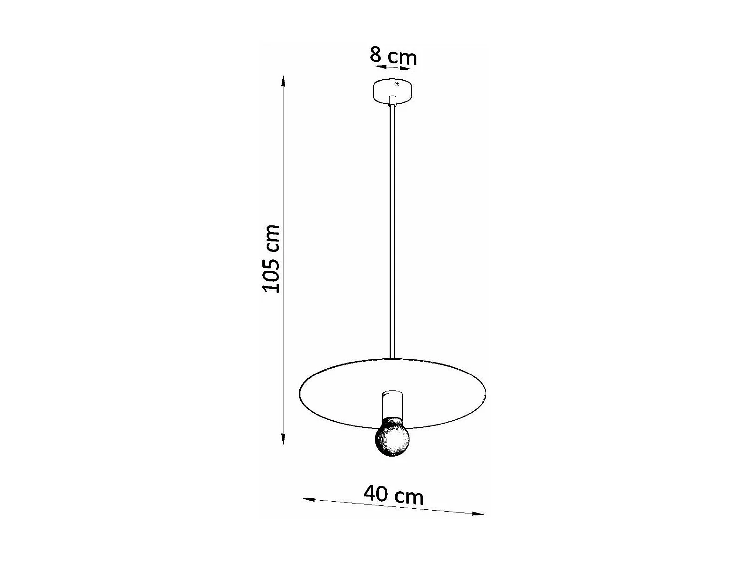 Lampe suspendue Flareon blanc