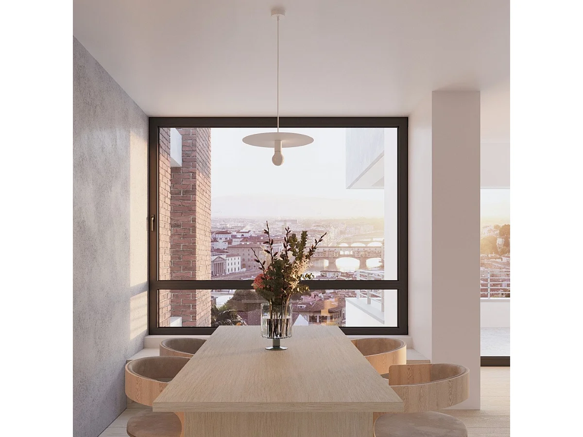 Lampe suspendue Flareon blanc