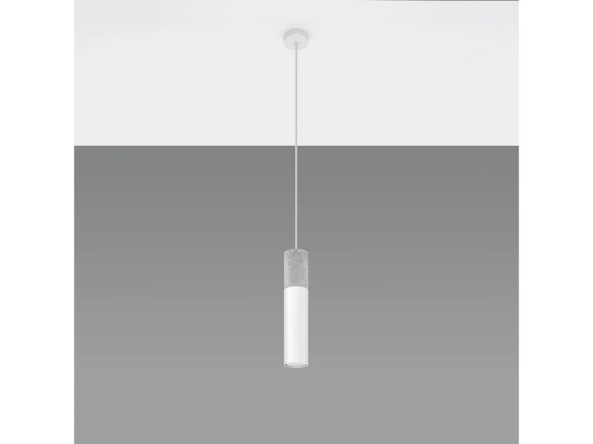 Lampe pendante BORGIO 1 blanc
