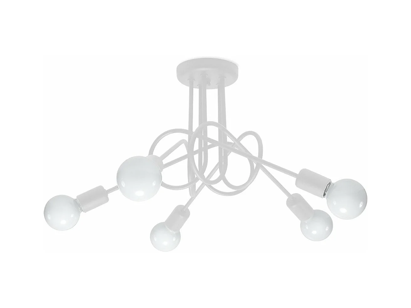 Lustre Oktobot 5 blanc