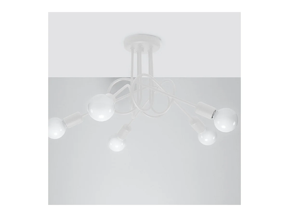 Lustre Oktobot 5 blanc