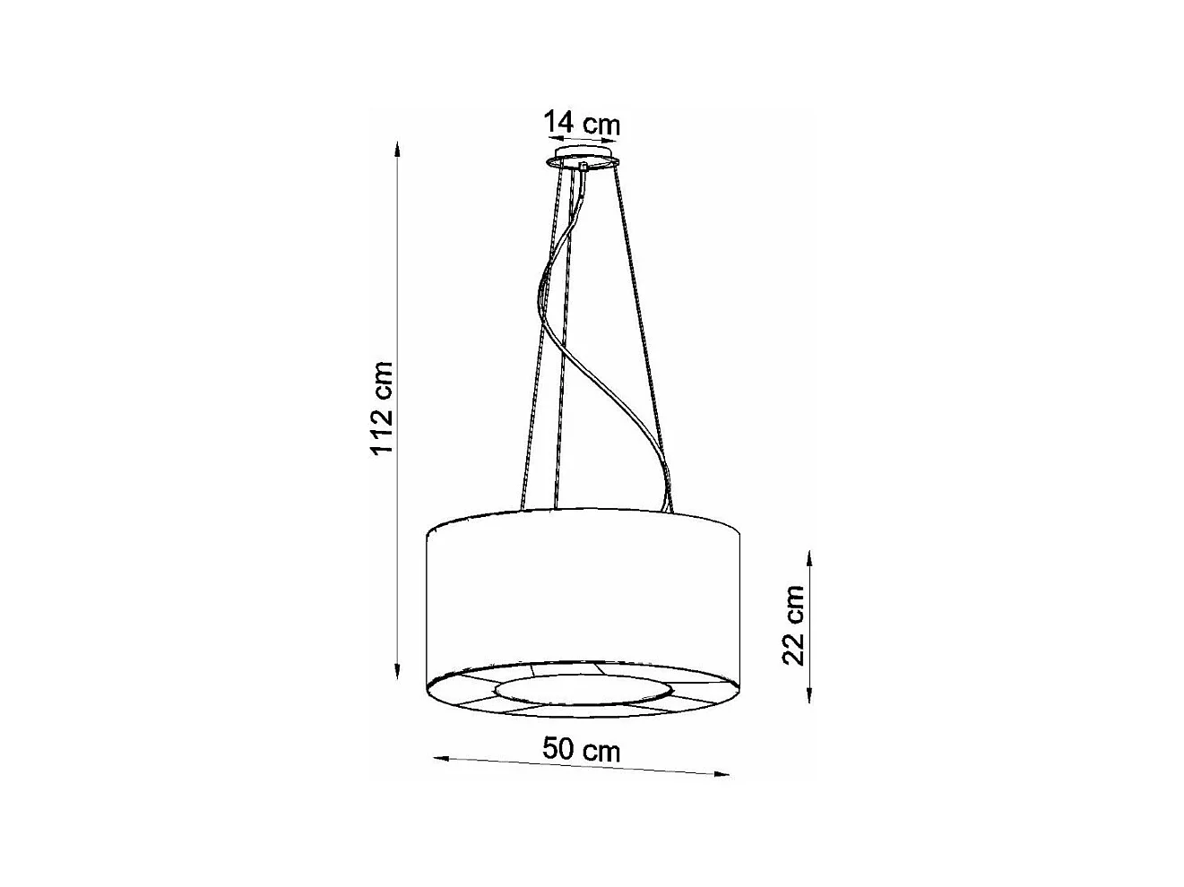 Lustre Muscida 50 noir
