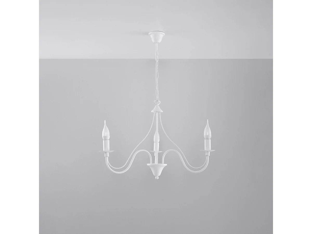 Lustre MinervaNebula 3 blanc