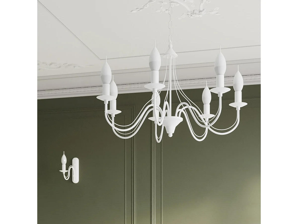 Lustre MinervaNebula 3 blanc