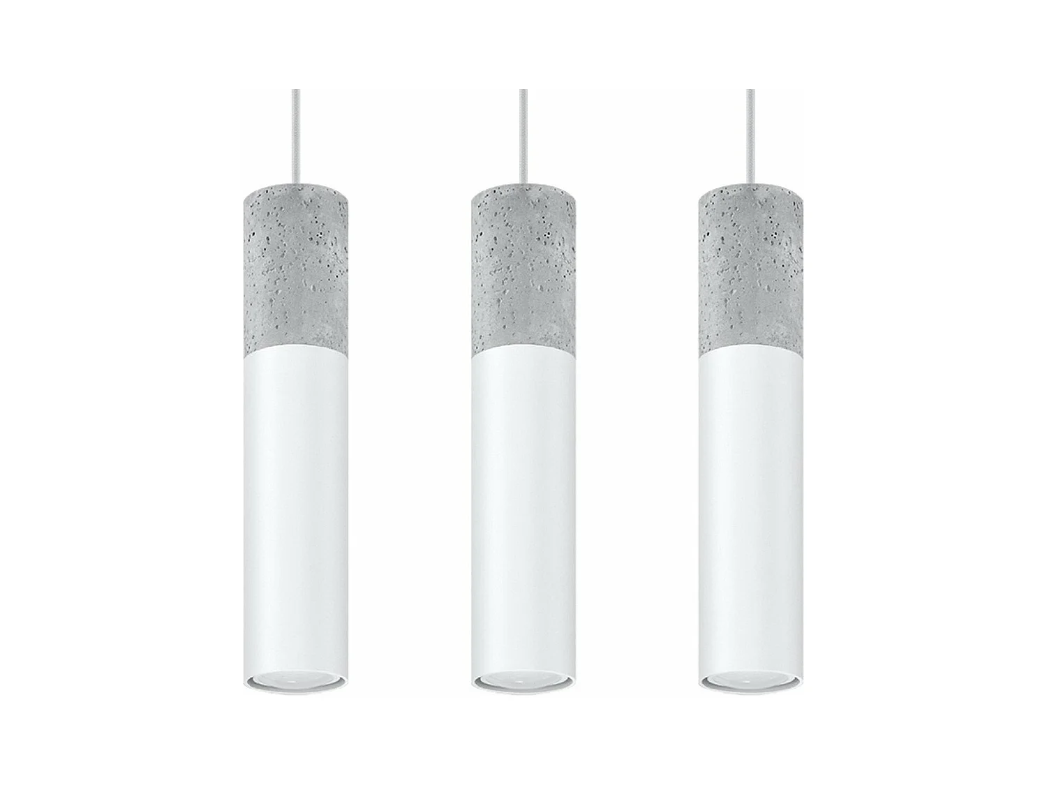 Lampe suspendue BORGIO 3L blanc