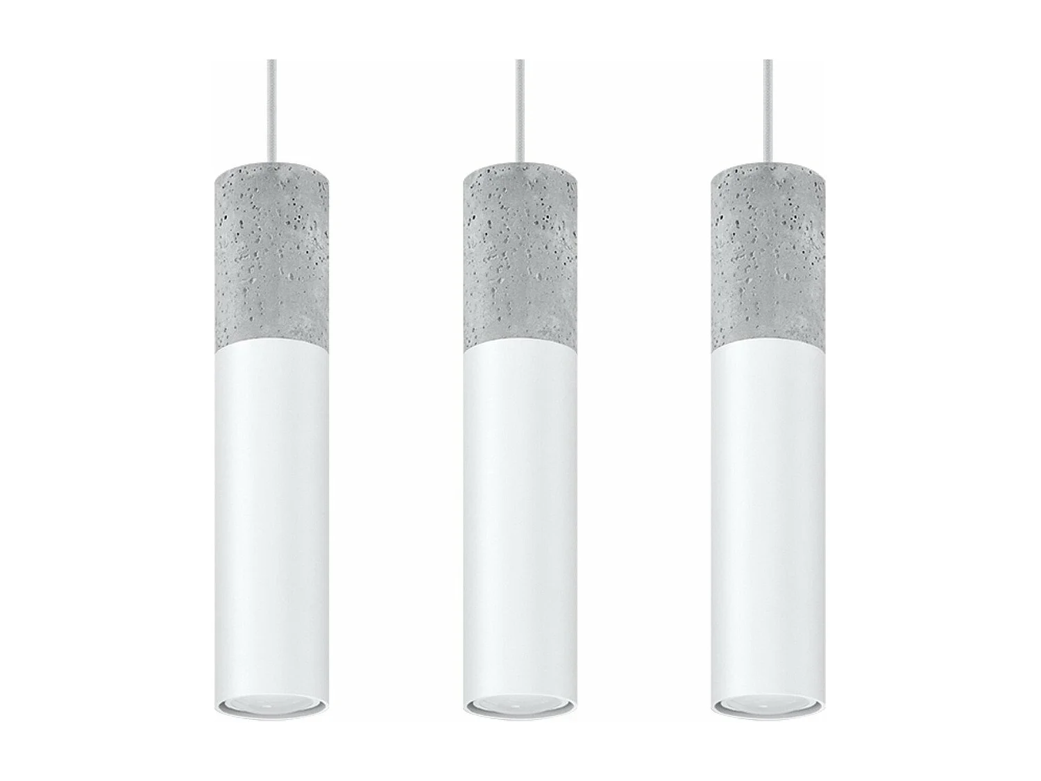 Lampe suspendue BORGIO 3L blanc