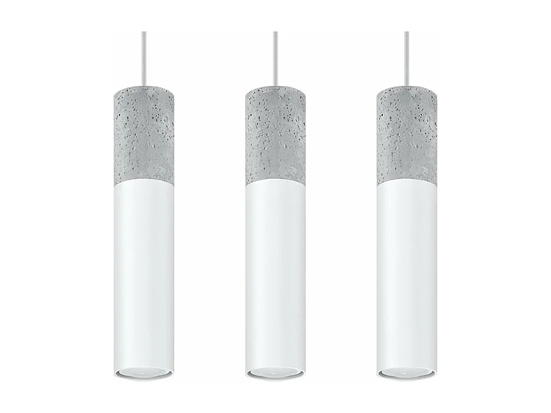 Lampe suspendue BORGIO 3L blanc