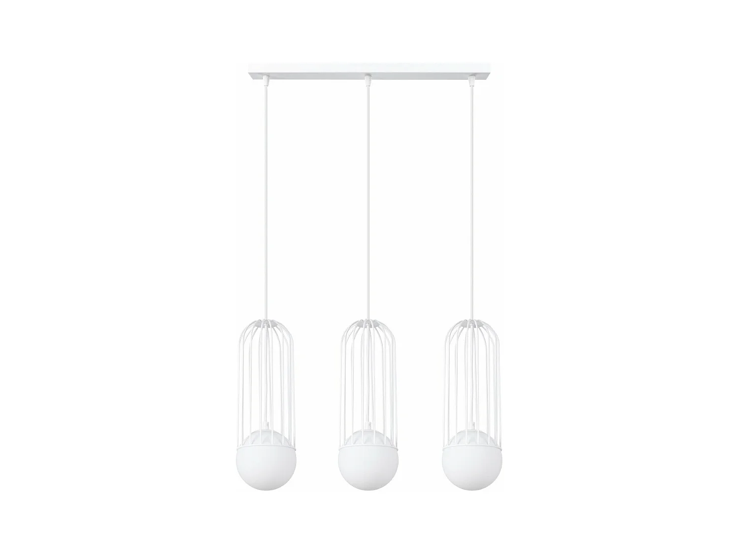 Lampe suspendue Borealys 3L blanc