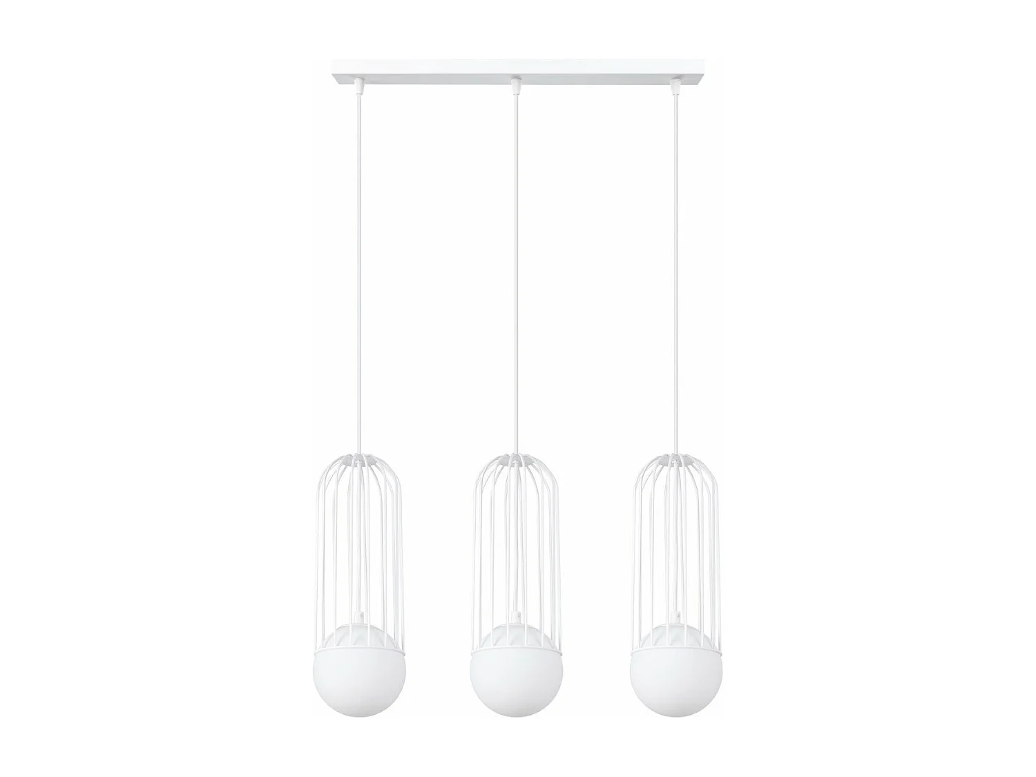 Lampe suspendue Borealys 3L blanc